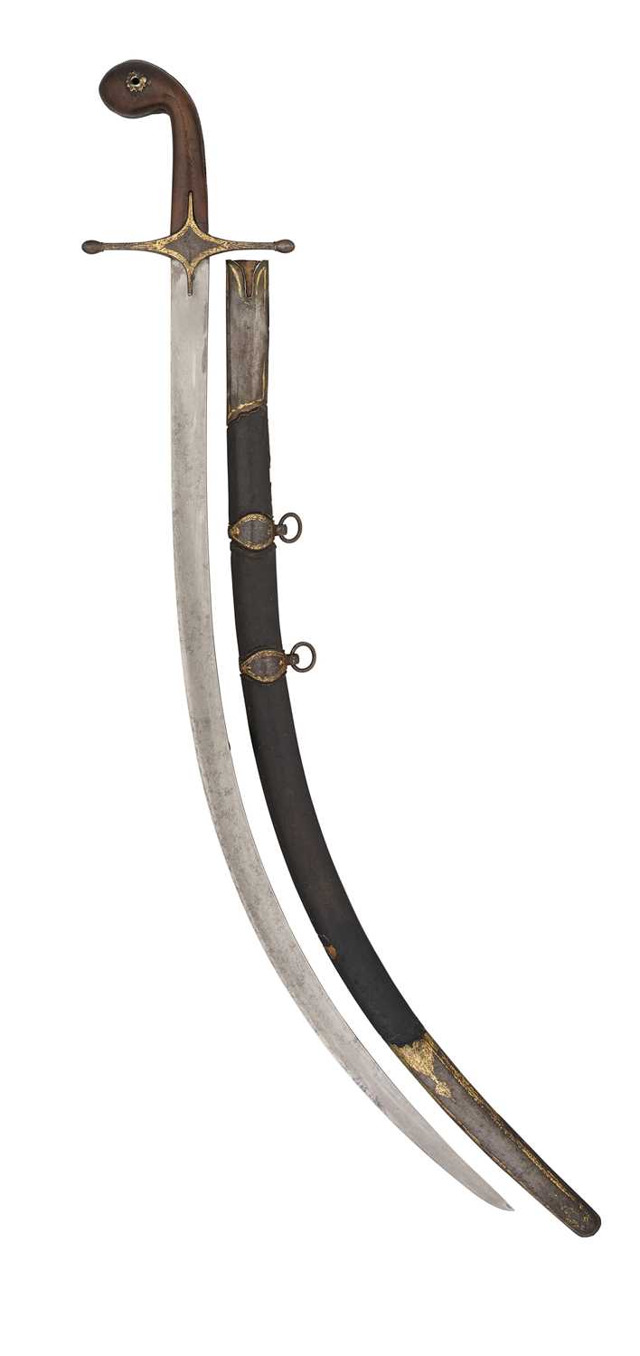 Lot 24 - A TURKISH SHAMSHIR, PROBABLY REIGN OF ABDULAZIZ (1277-93 AH CORRESPONDING TO 1861-76 AD)