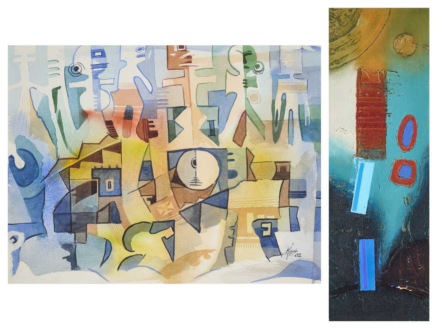Lot 305 - KWAKU KISSIEDU (GHANAIAN B.1971) AND UNKNOWN ARTIST