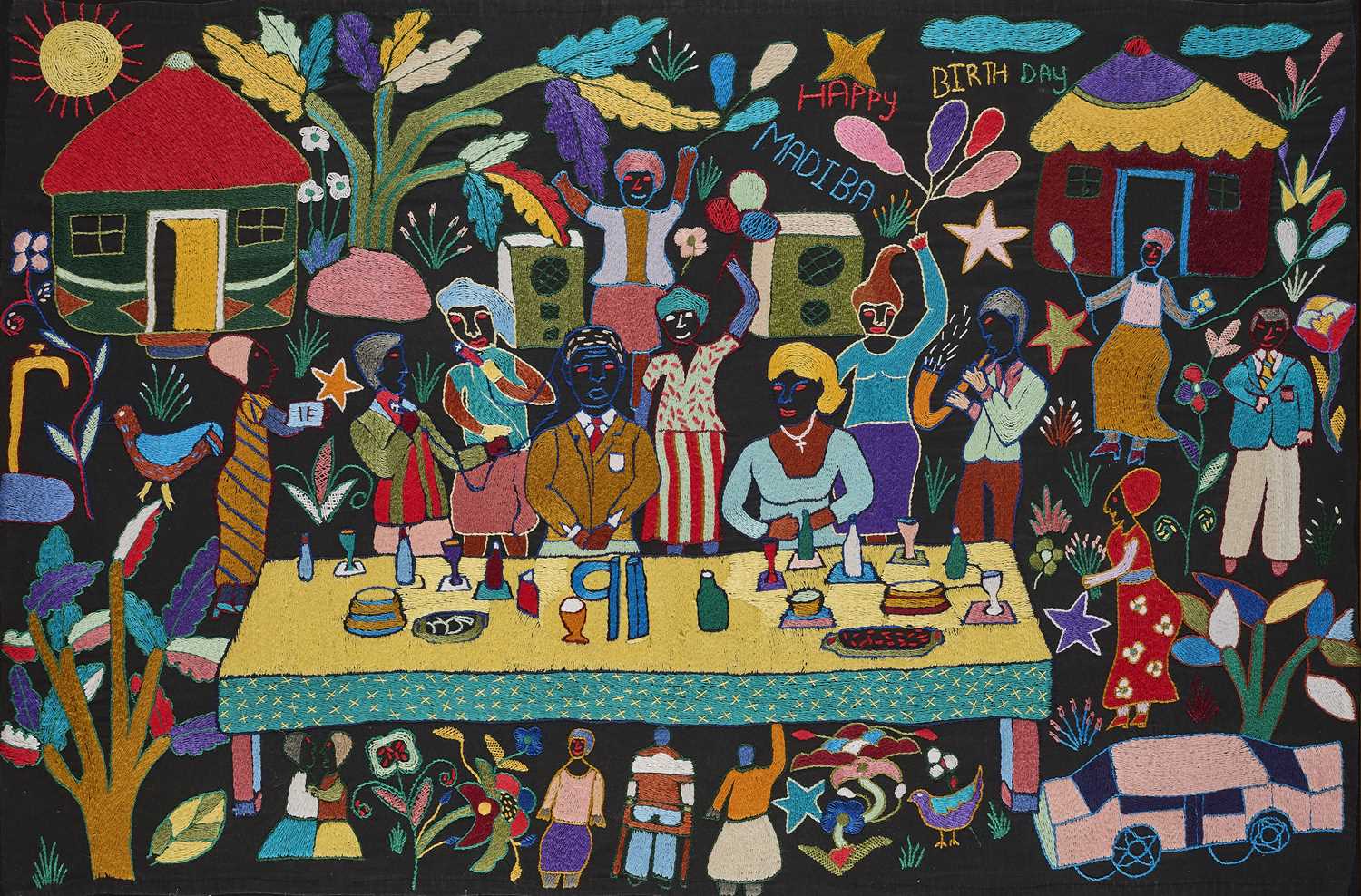 Lot 332 - MAPULA EMBROIDERY PROJECT (SOUTH AFRICAN EST. 1991)