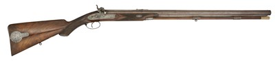 Lot 244 - A FINE SCOTTISH .577 (25 BORE) PERCUSSION SPORTING RIFLE BY T.E. MORTIMER, EDINBURGH