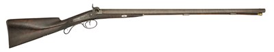 Lot 238 - A 16 BORE PERCUSSION D.B. SPORTING GUN BY J. HALL OF BIRMINGHAM, CIRCA 1830