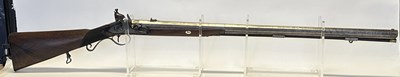 Lot 233 - A .650 (18 BORE) FLINTLOCK SPORTING RIFLE BY THEOP.S RICHARDS OF BIRMINGHAM, EARLY 19TH CENTURY
