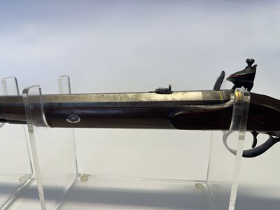Lot 233 - A .650 (18 BORE) FLINTLOCK SPORTING RIFLE BY THEOP.S RICHARDS OF BIRMINGHAM, EARLY 19TH CENTURY