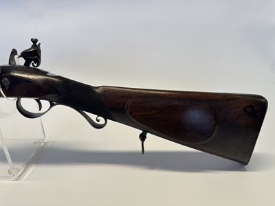 Lot 233 - A .650 (18 BORE) FLINTLOCK SPORTING RIFLE BY THEOP.S RICHARDS OF BIRMINGHAM, EARLY 19TH CENTURY