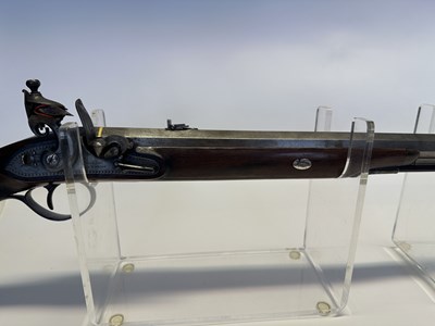 Lot 233 - A .650 (18 BORE) FLINTLOCK SPORTING RIFLE BY THEOP.S RICHARDS OF BIRMINGHAM, EARLY 19TH CENTURY