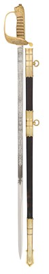 Lot 545 - AN 1827 PATTERN NAVAL OFFICER’S PRESENTATION SWORD BY WILKINSON SWORD LTD., NO. 83987, DATED 1961