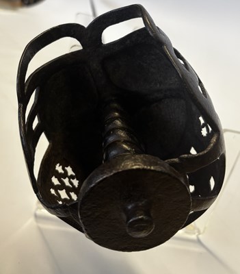 Lot 42 - A RARE ENGLISH OR LOWLAND SCOTTISH BASKET-HILTED BACKSWORD, LATE 16TH/EARLY 17TH CENTURY