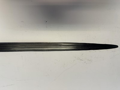 Lot 42 - A RARE ENGLISH OR LOWLAND SCOTTISH BASKET-HILTED BACKSWORD, LATE 16TH/EARLY 17TH CENTURY