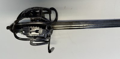 Lot 45 - A SCOTTISH BASKET-HILTED BACKSWORD, SECOND QUARTER OF THE 18TH CENTURY