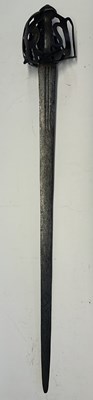 Lot 43 - A SCOTTISH ‘RIBBON’-HILTED BROADSWORD, LAST QUARTER OF THE 17TH CENTURY