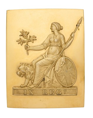 Lot 594 - A ROYAL NORFOLK REGIMENT OFFICER'S SHOULDER BELT PLATE, CIRCA 1830-55