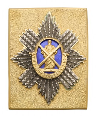 Lot 587 - A FINE ROYAL SCOTS OFFICER’S SHOULDER BELT PLATE, CIRCA 1844-55