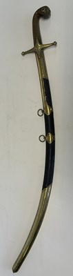 Lot 22 - A TURKISH JEWELLED AND SILVER-GILT MOUNTED SHAMSHIR, REIGN OF ABDULAZIZ