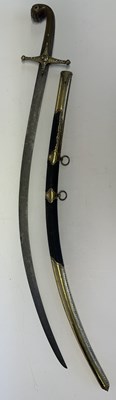 Lot 22 - A TURKISH JEWELLED AND SILVER-GILT MOUNTED SHAMSHIR, REIGN OF ABDULAZIZ