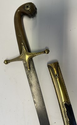 Lot 22 - A TURKISH JEWELLED AND SILVER-GILT MOUNTED SHAMSHIR, REIGN OF ABDULAZIZ