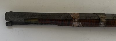 Lot 38 - AN OTTOMAN 28 BORE MIQUELET-LOCK RIFLE (SHISHANA), TURKEY, LATE 18TH CENTURY
