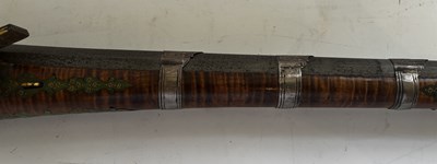 Lot 38 - AN OTTOMAN 28 BORE MIQUELET-LOCK RIFLE (SHISHANA), TURKEY, LATE 18TH CENTURY