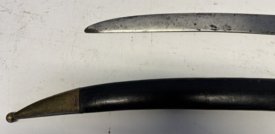 Lot 535 - A FRENCH NAPOLEONIC INFANTRY SABRE (BRIQUET), AND A FRENCH NAVAL SABRE (BRIQUET)