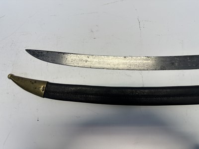 Lot 535 - A FRENCH NAPOLEONIC INFANTRY SABRE (BRIQUET), AND A FRENCH NAVAL SABRE (BRIQUET)