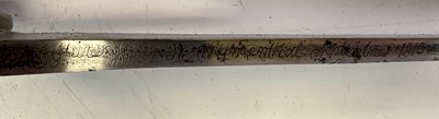 Lot 535 - A FRENCH NAPOLEONIC INFANTRY SABRE (BRIQUET), AND A FRENCH NAVAL SABRE (BRIQUET)