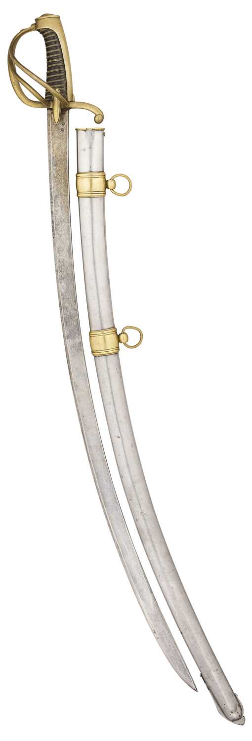 Lot 536 - A FRENCH NAPOLEONIC LIGHT CAVALRY SABRE, REIGN OF NAPOLEON (1804-1814)