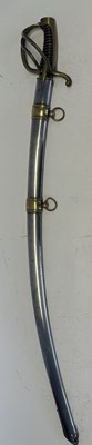 Lot 536 - A FRENCH NAPOLEONIC LIGHT CAVALRY SABRE, REIGN OF NAPOLEON (1804-1814)