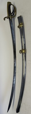 Lot 536 - A FRENCH NAPOLEONIC LIGHT CAVALRY SABRE, REIGN OF NAPOLEON (1804-1814)