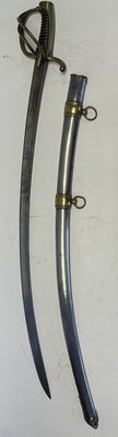 Lot 536 - A FRENCH NAPOLEONIC LIGHT CAVALRY SABRE, REIGN OF NAPOLEON (1804-1814)