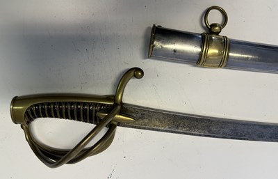 Lot 536 - A FRENCH NAPOLEONIC LIGHT CAVALRY SABRE, REIGN OF NAPOLEON (1804-1814)