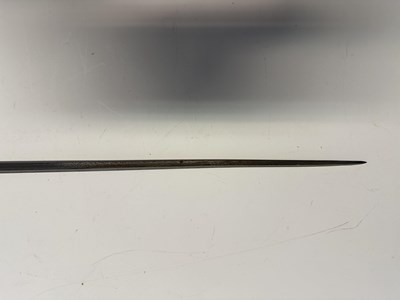 Lot 52 - AN ENGLISH SILVER-GILT HILTED SMALL-SWORD, INDISTINCT SILVER MARKS, LATE 18TH CENTURY