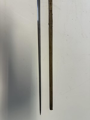 Lot 49 - AN ENGLISH SMALL-SWORD WITH SILVER-GILT HILT, INDISTINCT LONDON HALLMARKS
