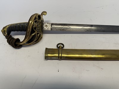 Lot 86 - AN 1845 PATTERN INFANTRY OFFICER’S SWORD RETAILED BY MEYER & MORTIMER, LONDON, MID-19TH CENTURY