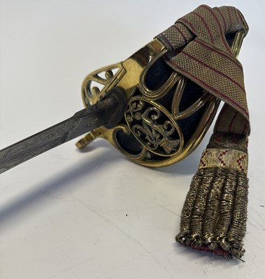 Lot 85 - AN 1845 PATTERN INFANTRY OFFICER’S SWORD RETAILED BY MEYERS & MORTIMER, CONDUIT ST.