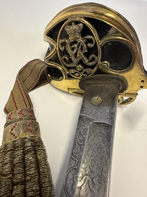 Lot 85 - AN 1845 PATTERN INFANTRY OFFICER’S SWORD RETAILED BY MEYERS & MORTIMER, CONDUIT ST.