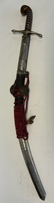 Lot 74 - A TURKISH KILIJ WITH GOLD BLADE INSCRIPTIONS, PROBABLY REIGN OF SELIM III (1789-1807)