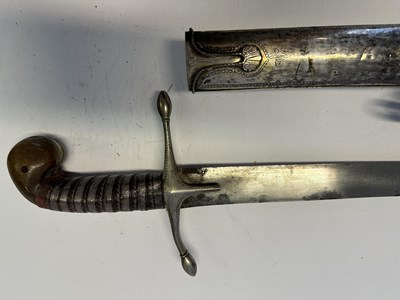 Lot 74 - A TURKISH KILIJ WITH GOLD BLADE INSCRIPTIONS, PROBABLY REIGN OF SELIM III (1789-1807)