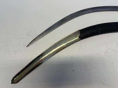 Lot 75 - A TURKISH SHAMSHIR WITH SILVER-GILT MOUNTS, TURKISH SILVER AND TUGHRA MARKS