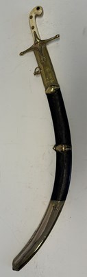 Lot 79 - A BRITISH OFFICER’S MAMELUKE-HILTED SHAMSHIR IN THE OTTOMAN FASHION, EARLY 19TH CENTURY