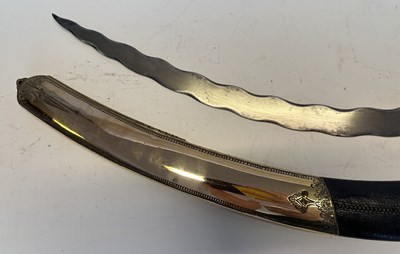 Lot 79 - A BRITISH OFFICER’S MAMELUKE-HILTED SHAMSHIR IN THE OTTOMAN FASHION, EARLY 19TH CENTURY