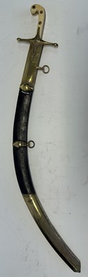 Lot 79 - A BRITISH OFFICER’S MAMELUKE-HILTED SHAMSHIR IN THE OTTOMAN FASHION, EARLY 19TH CENTURY