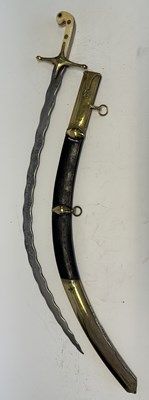 Lot 79 - A BRITISH OFFICER’S MAMELUKE-HILTED SHAMSHIR IN THE OTTOMAN FASHION, EARLY 19TH CENTURY