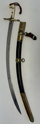 Lot 80 - A BRITISH OFFICER’S MAMELUKE-HILTED SABRE IN THE OTTOMAN FASHION, EARLY 19TH CENTURY