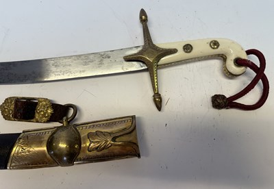 Lot 80 - A BRITISH OFFICER’S MAMELUKE-HILTED SABRE IN THE OTTOMAN FASHION, EARLY 19TH CENTURY