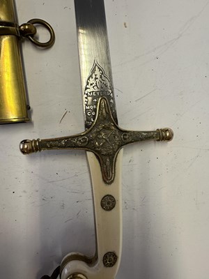 Lot 81 - AN 1831 PATTERN GENERAL OFFICER’S MAMELUKE HILTED SABRE RETAILED BY MEYERS, MORTIMER & CO.