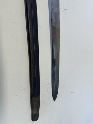 Lot 96 - AN 1859 PATTERN MKII NAVAL CUTLASS BAYONET, NO. 4074, CIRCA 1860