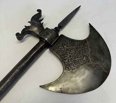 Lot 20 - A PERSIAN AXE, QAJAR, 19TH CENTURY