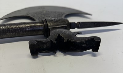 Lot 20 - A PERSIAN AXE, QAJAR, 19TH CENTURY