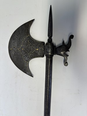 Lot 20 - A PERSIAN AXE, QAJAR, 19TH CENTURY
