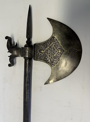 Lot 20 - A PERSIAN AXE, QAJAR, 19TH CENTURY