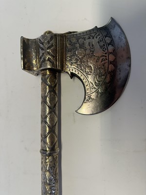 Lot 14 - AN INDIAN AXE, 19TH CENTURY, PROBABLY KUTCH